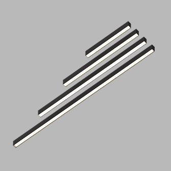 Накладной светодиодный светильник Ledron LINE GULAR 860 Black 3000K (2880)