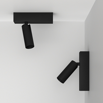 Накладной поворотный светодиодный светильник Ledron SAGITONY E S40 Black 4000K (11133)