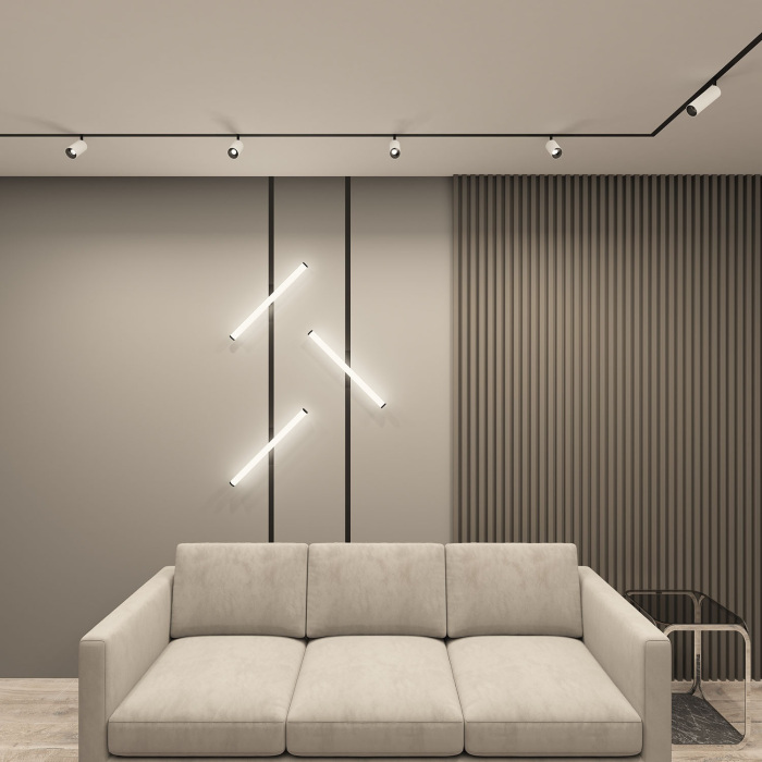 Трековый светильник однофазный 220 Denkirs Smart Ray DK8065-BK (dk8065-bk)