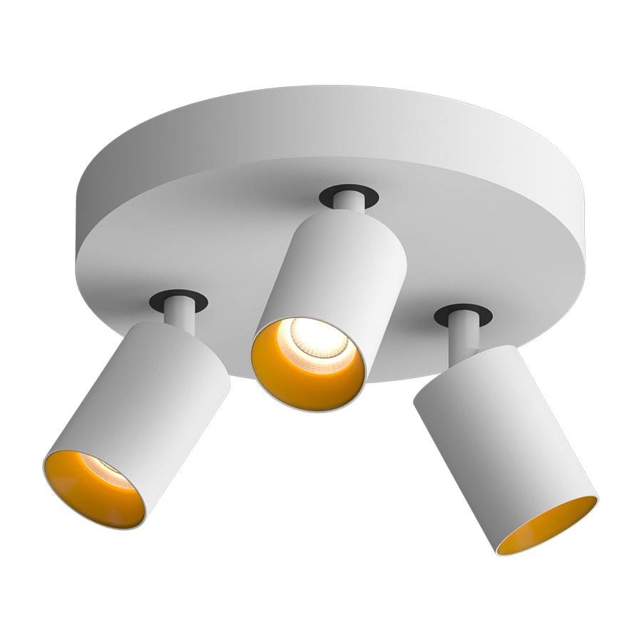 Накладной поворотный светодиодный светильник Ledron SAGITONY R3 S60 Dim White-Gold 4000K (10874)