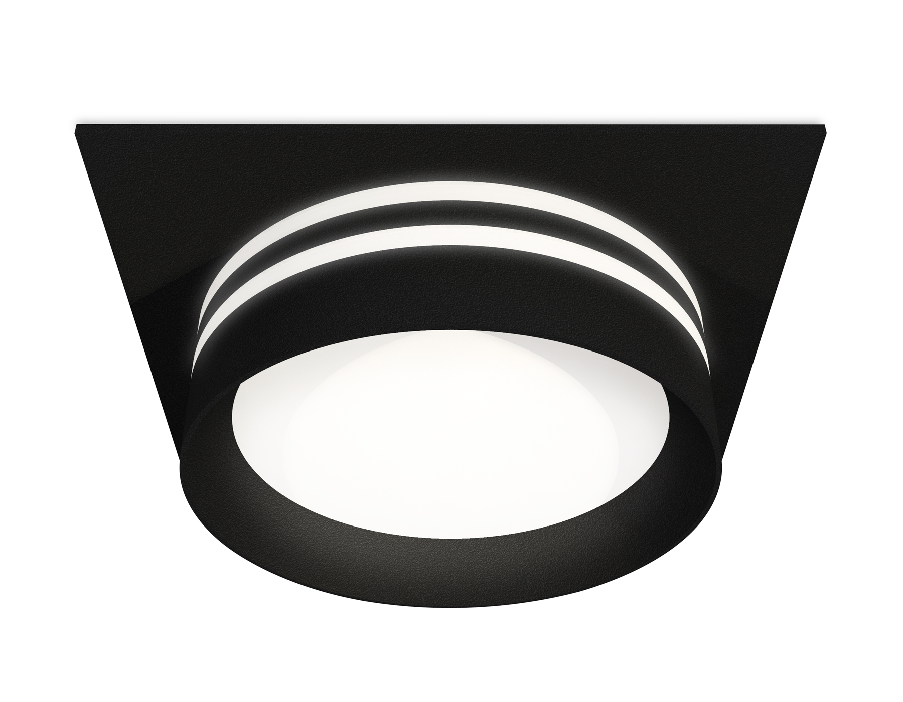 Комплект встраиваемого светильника XC8062021 SBK/FR черный песок/белый матовый GX53 (C8062, N8478)