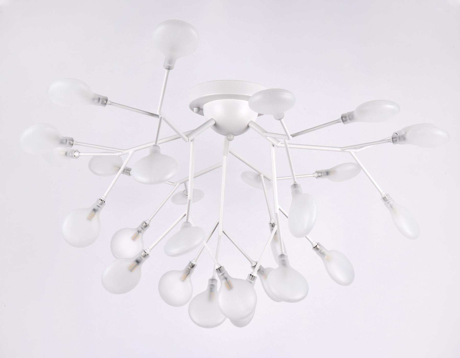 Потолочная люстра (лампы LED G4 1.5W 4200K в комплекте) TR3011/27 WH/FR белый/матовый G4/27 max 20W D730*430