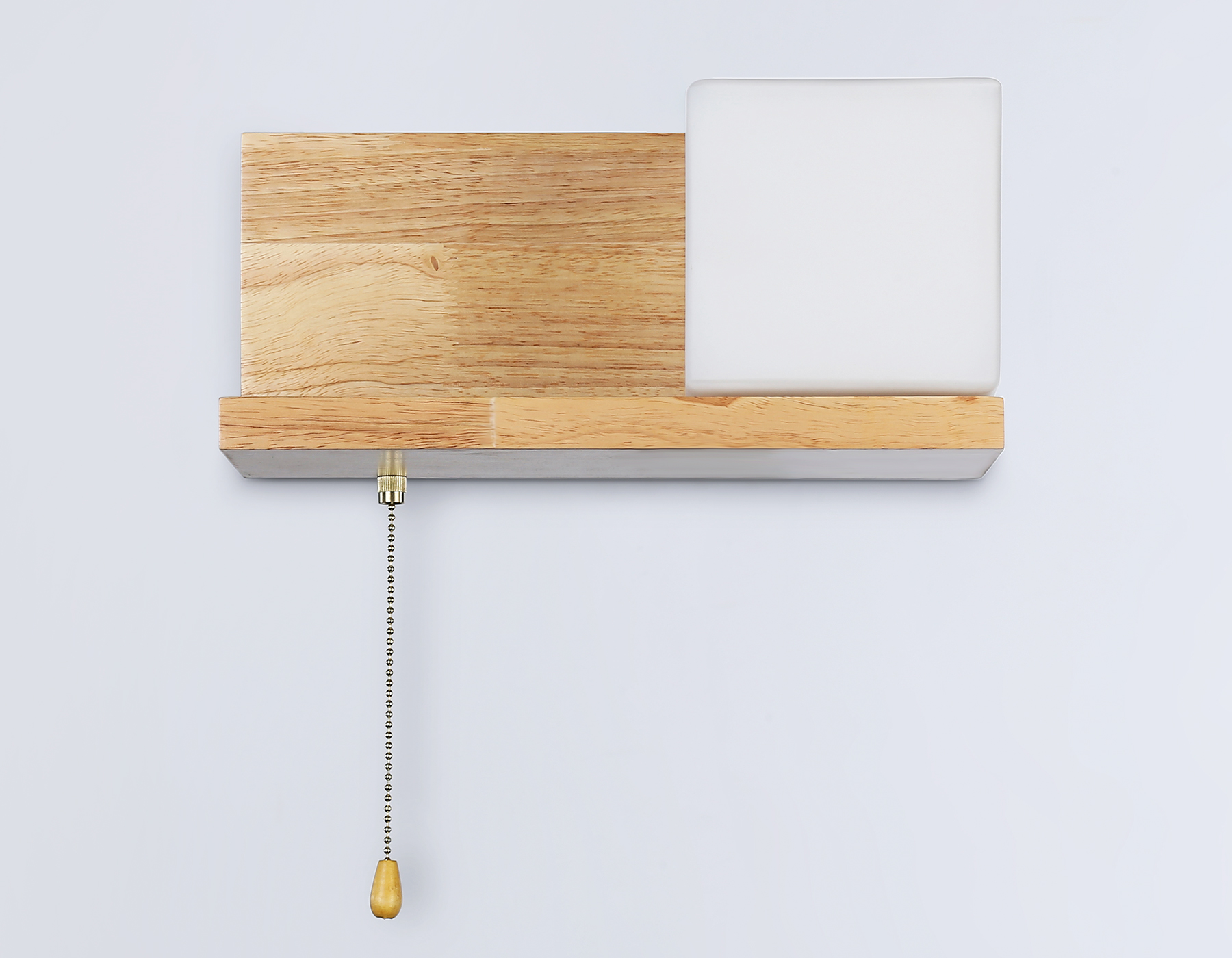 Настенный светильник с выключателем TR83123 LW/FR светлое дерево/белый матовый E27 max 40W 300*140*140