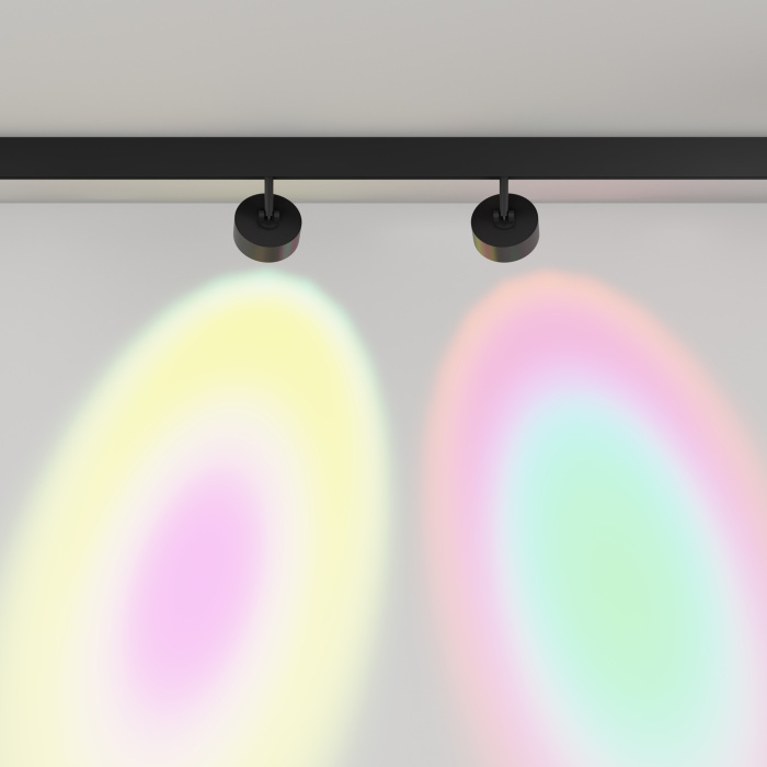 Трековый светильник магнитный 15W 48V Maytoni Lens TR217-2-15W3K-B (tr217-2-15w3k-b)