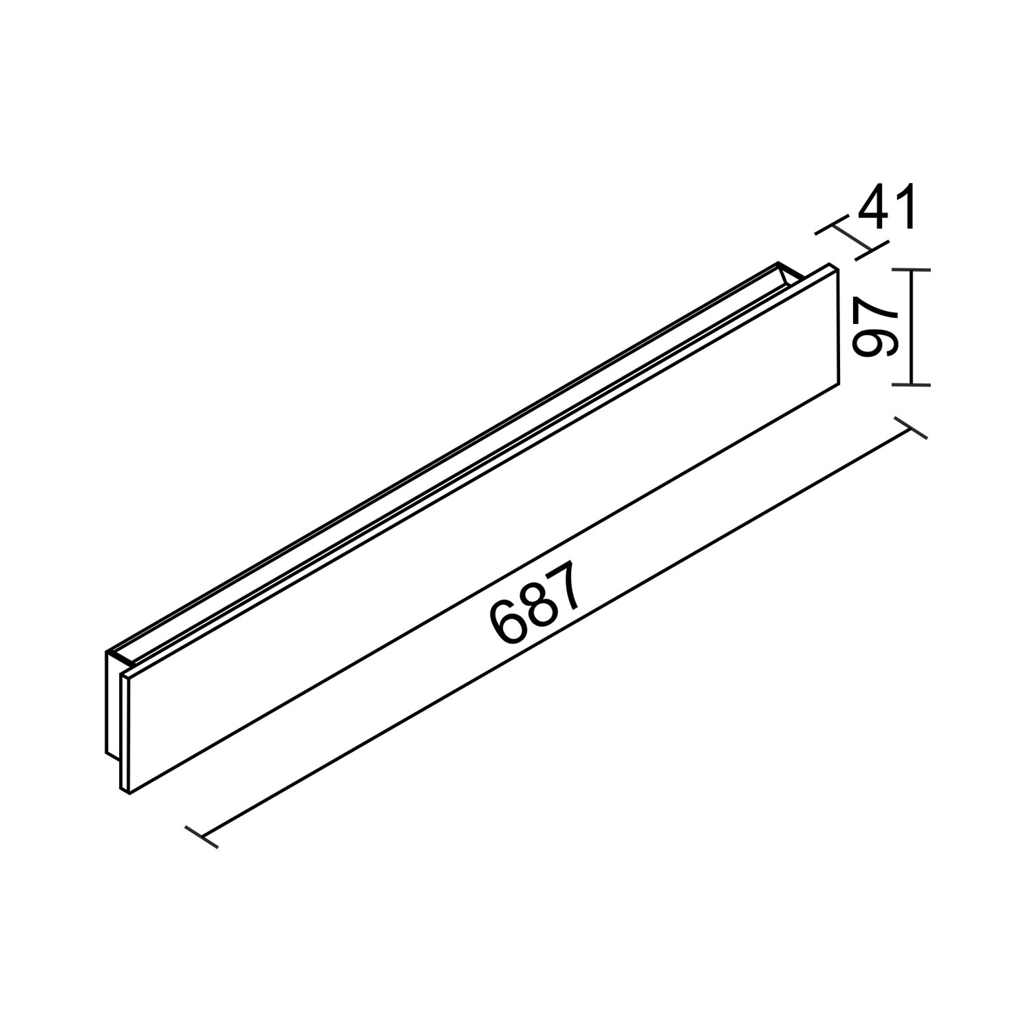 Настенный светодиодный светильник Ledron GW-M066-687 Wooden Black (4528)