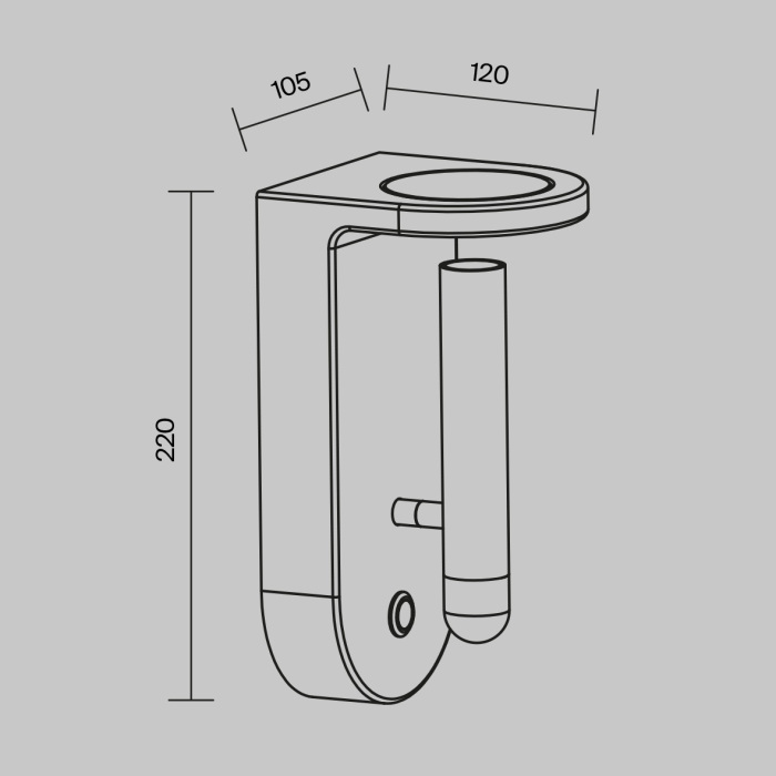 Спот с выключателем Maytoni Synergy C034WL-L5W3K (c034wl-l5w3k)