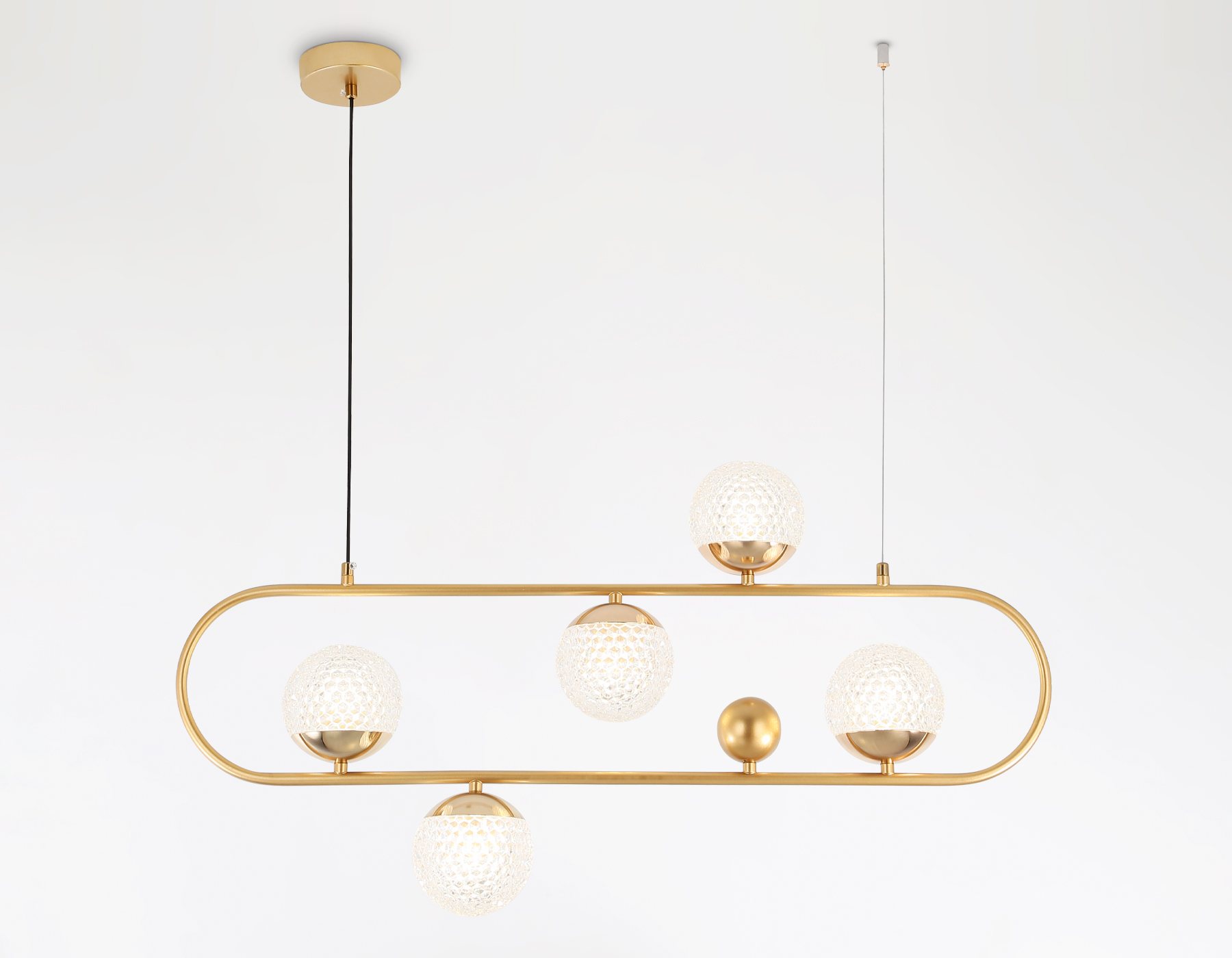 Подвесной светильник со сменной лампой TR5433/5 GD золото G9/5 max 40W 780*110*1000