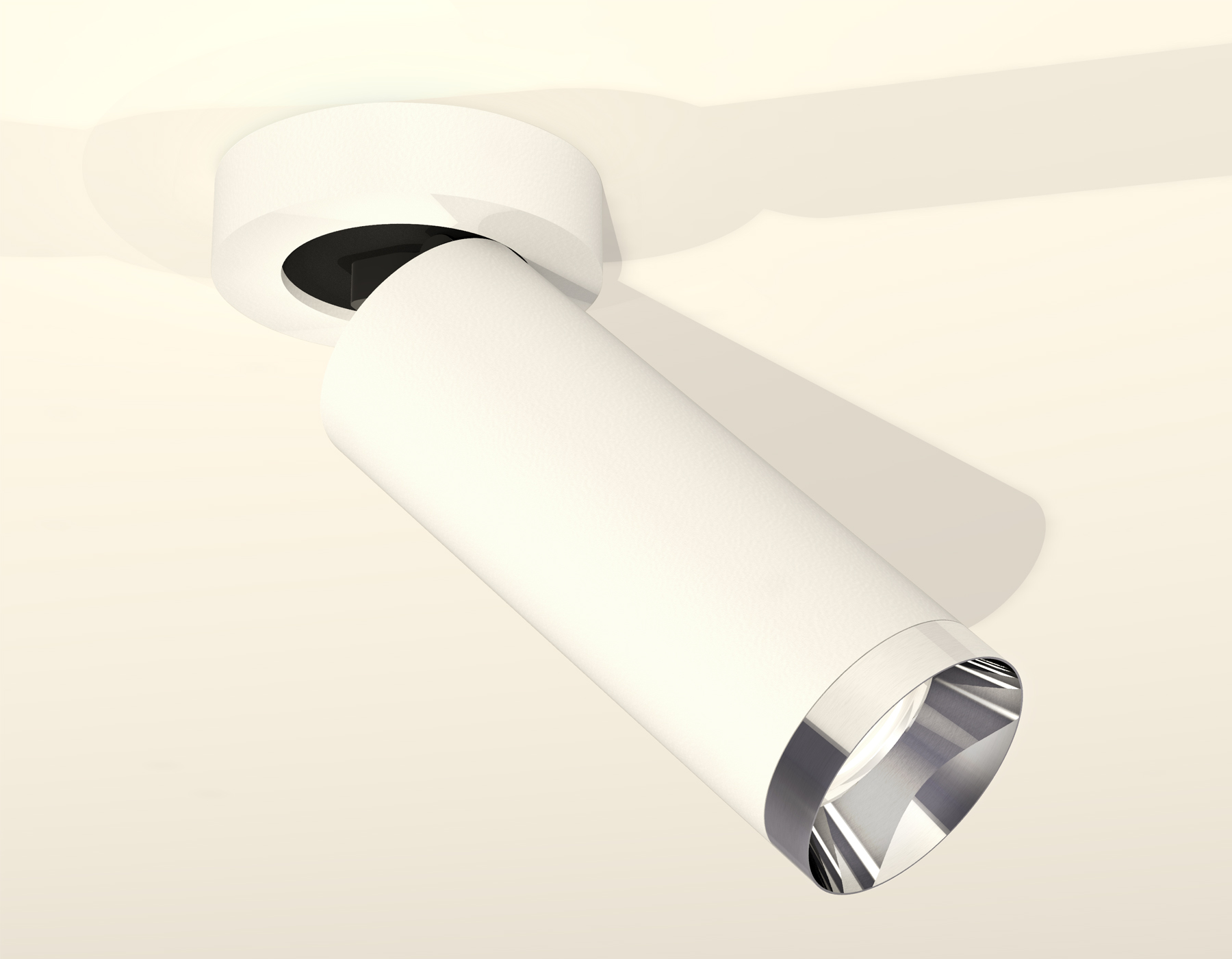 Комплект накладного поворотного светильника XM6342202 SWH/PSL белый песок/серебро полированное MR16 GU5.3 (A2228, C6342, N6132)