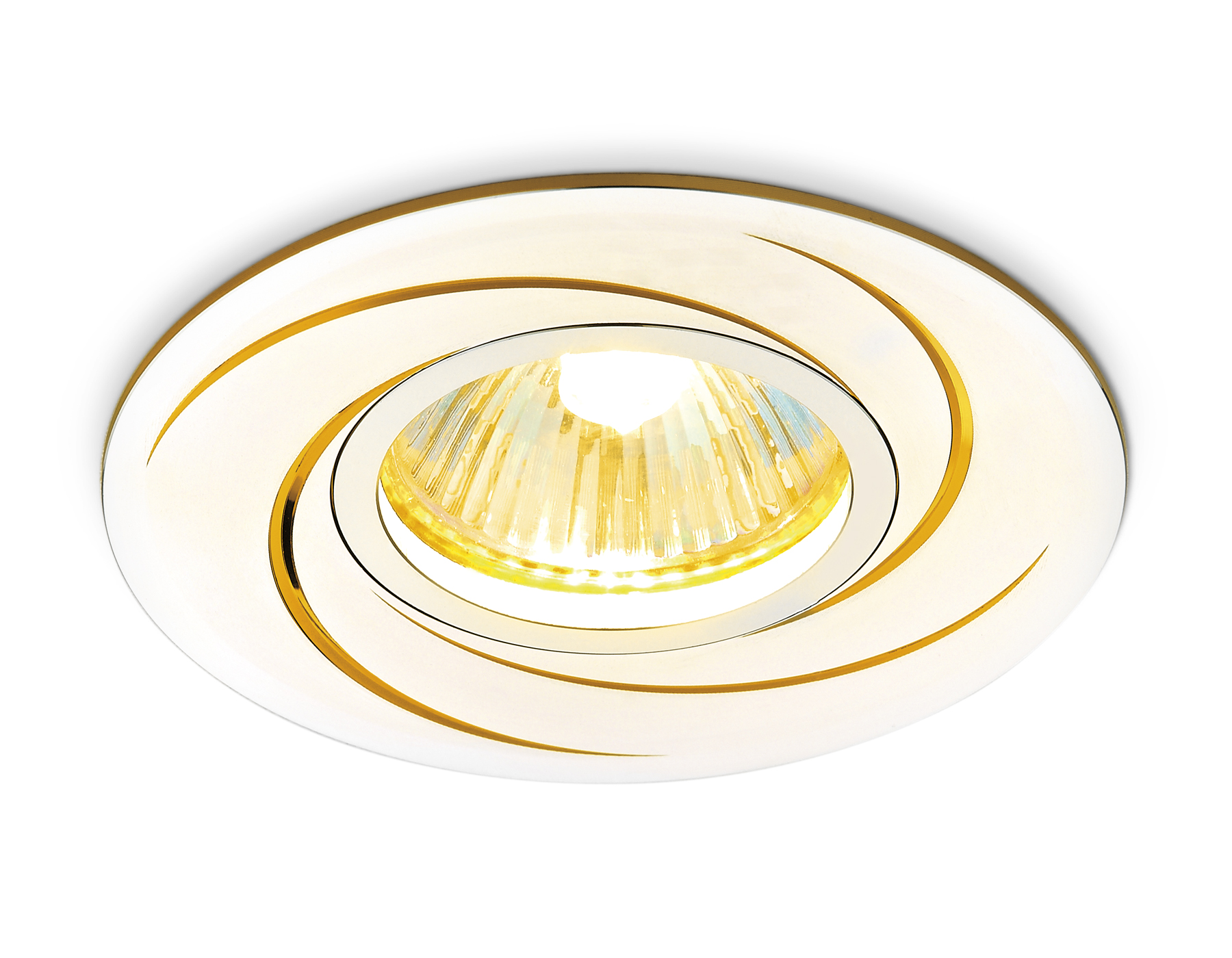 Круглый встраиваемый точечный светильник MR16 A506 AL/G алюминий/золото MR16