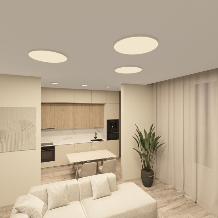 Потолочный светильник Denkirs Thin DK6522-WH 36W 3000K4000K6500K переключатель цветовой температуры на корпусе белый (dk6522-wh)