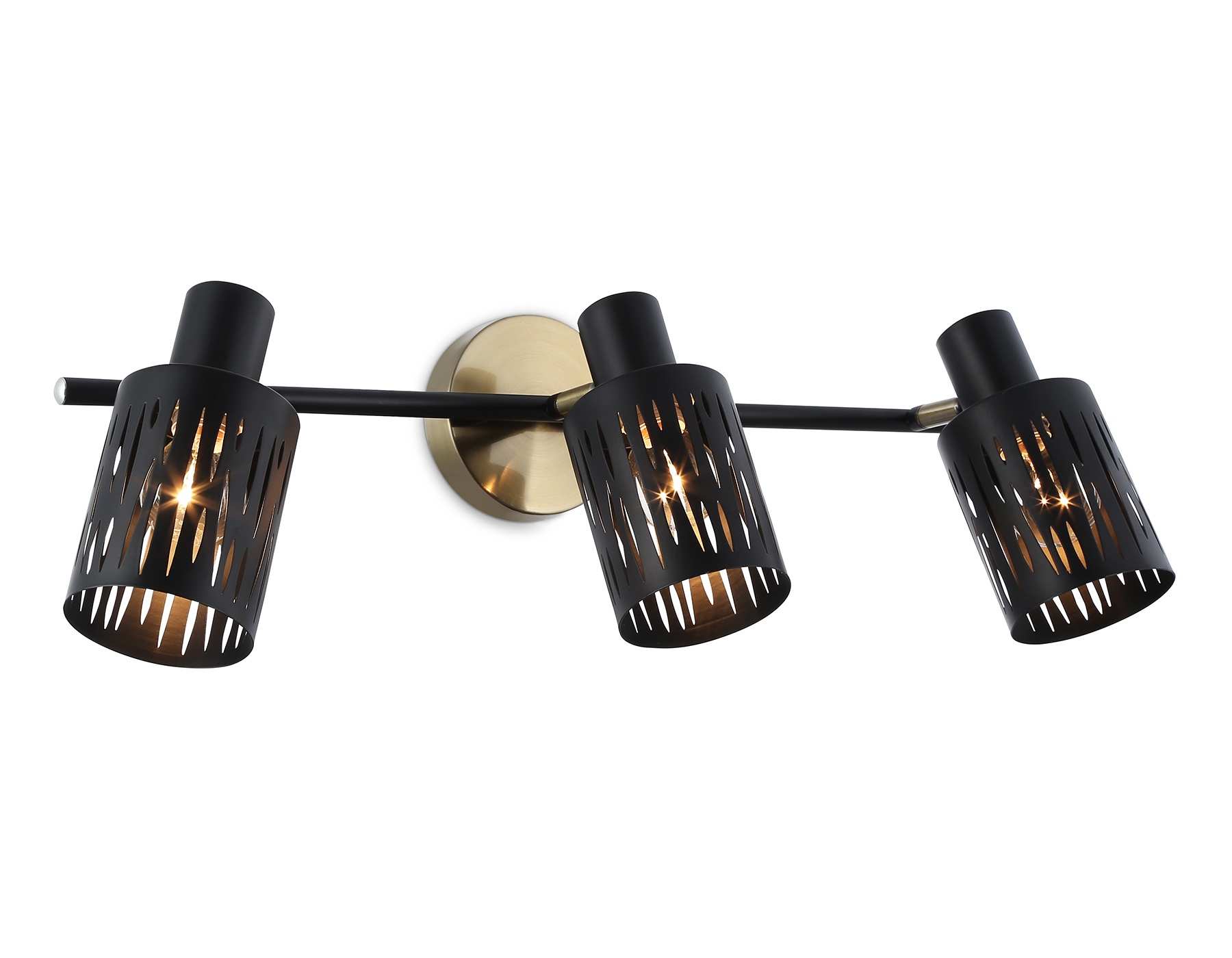 Настенно-потолочный спот в стиле лофт TR8669/3 BK/SB чёрный/бронза E14/3 max 60W 560*100*190