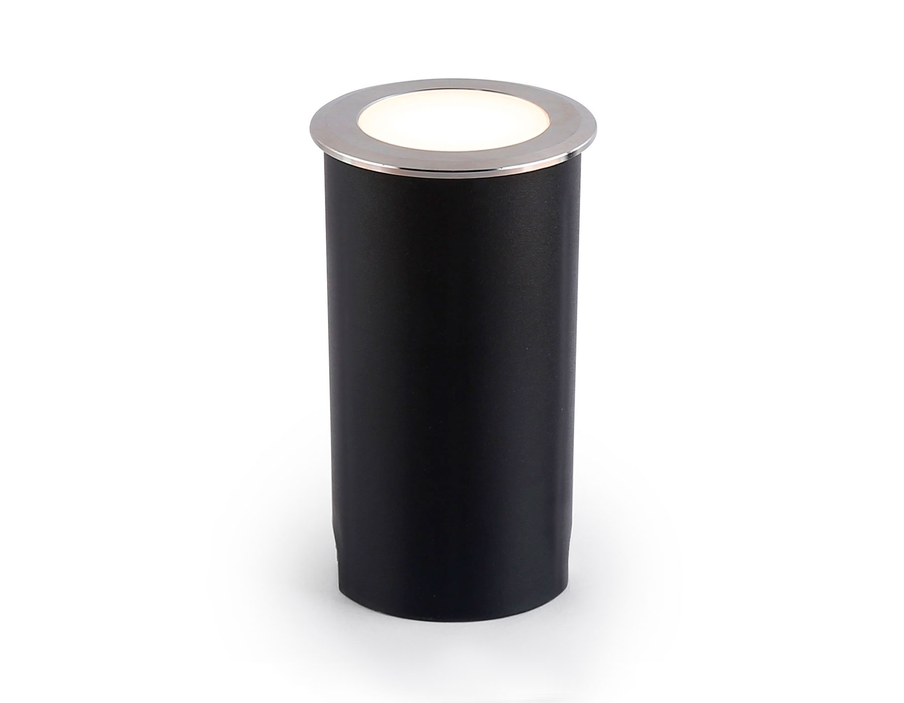 Уличный светодиодный светильник в грунт ST6513 BK черный IP67 LED 4200K 1W D48*82