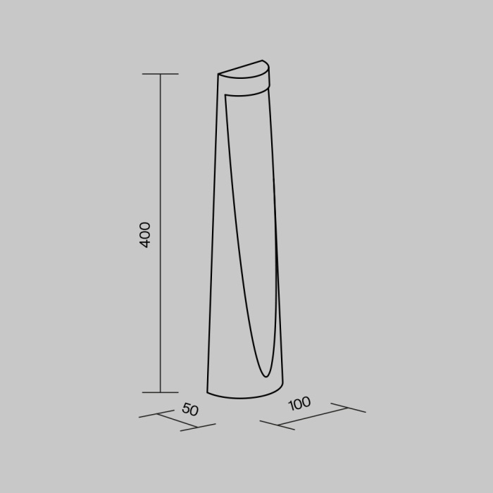 Уличный наземный светильник Maytoni Konus O463FL-L7GF3K (o463fl-l7gf3k)