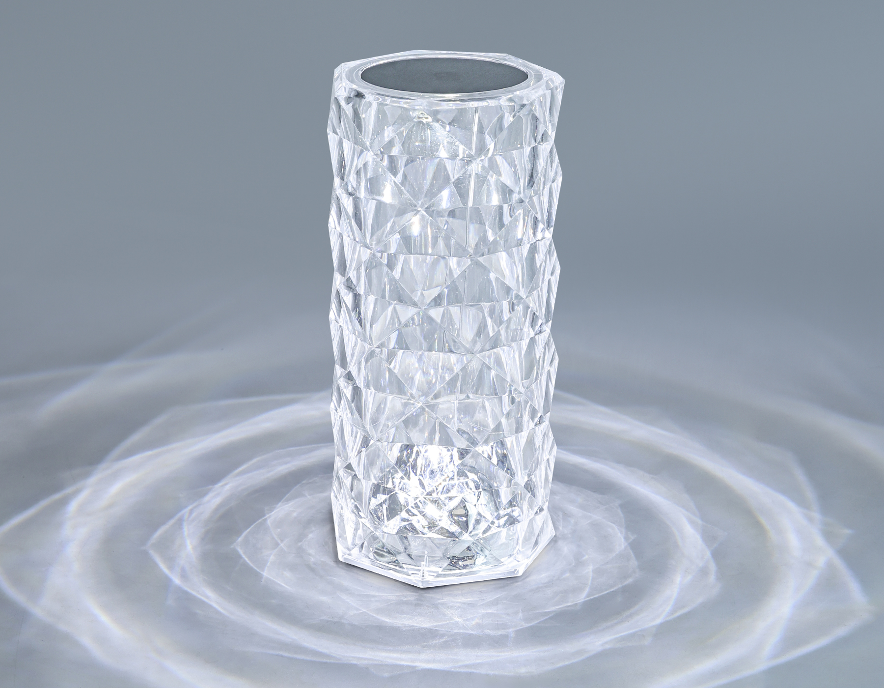 Настольная светодиодная лампа с сенсорным выключателем и встроенной аккумуляторной батареей DE8018 CL прозрачный LED 3000K/4200K/6400K 3W