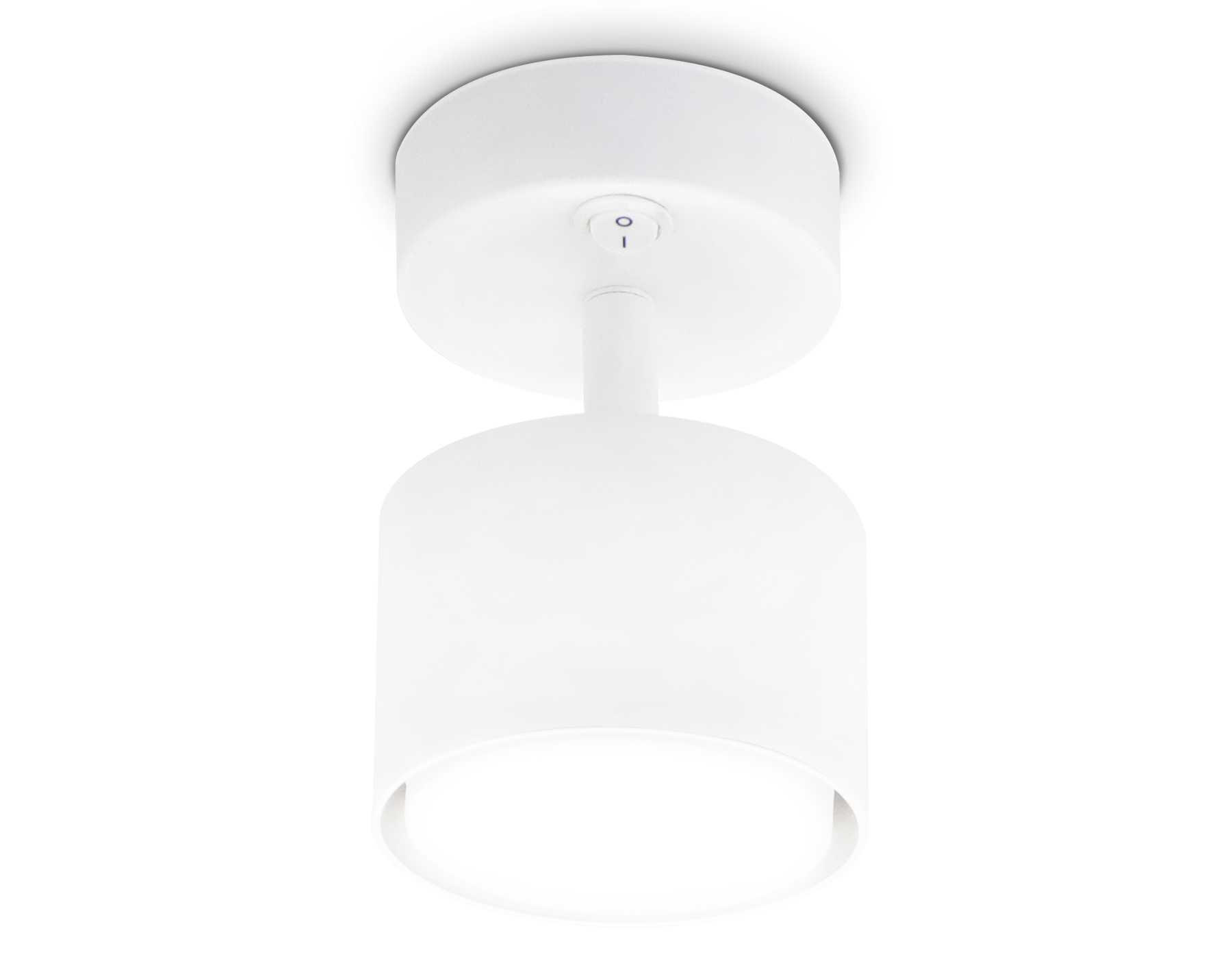 Накладной спот с выключателем TA132 WH белый GX53 max 12W D79*134*D84