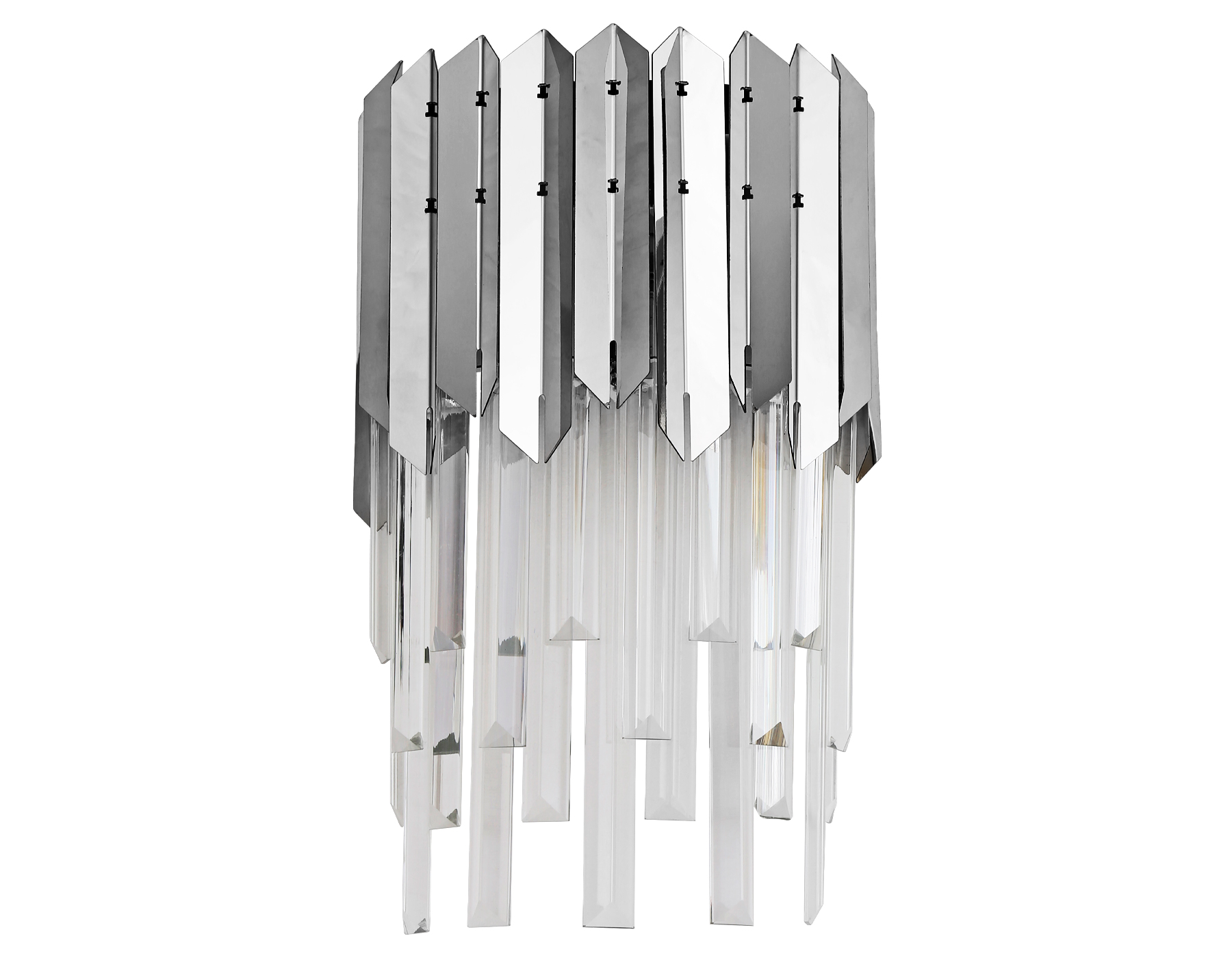 Настенный светильник с хрусталем TR5288/2 CH/CL хром/прозрачный E14/2 max 40W 370*220*110