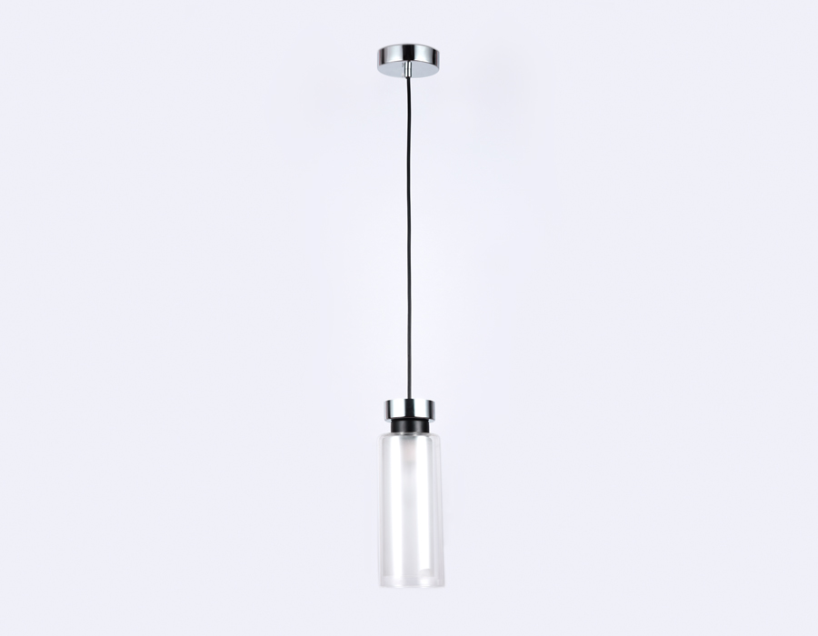 Подвесной светильник со сменной лампой TR3570 CH/FR хром/матовый E14 max 40W D100*1050