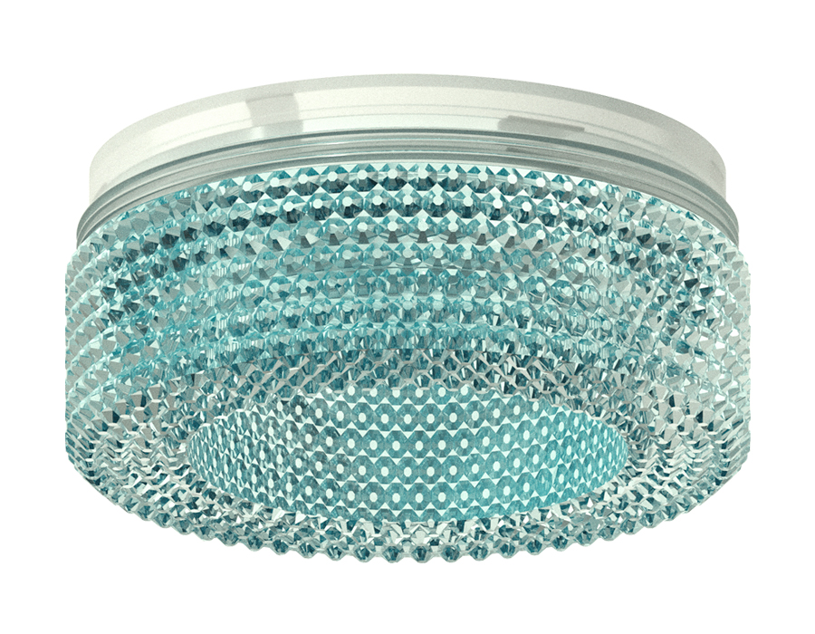 Насадка передняя для корпуса светильника D70mm N7194 BL голубой D70*H30mm Out25mm MR16 (для корпуса светильника)