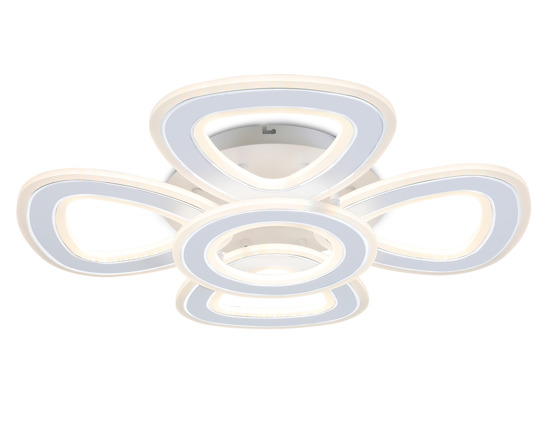 Потолочный светодиодный светильник с пультом FA8925/4+1 WH/CH белый/хром 163W 3000K-6400K 590*590*120 (ПДУ РАДИО 2.4G)