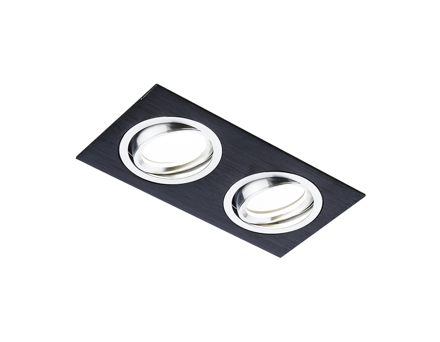 Встраиваемый точечный светильник MR16 с поворотным механизмом A601/2 BK сатин/черный MR16