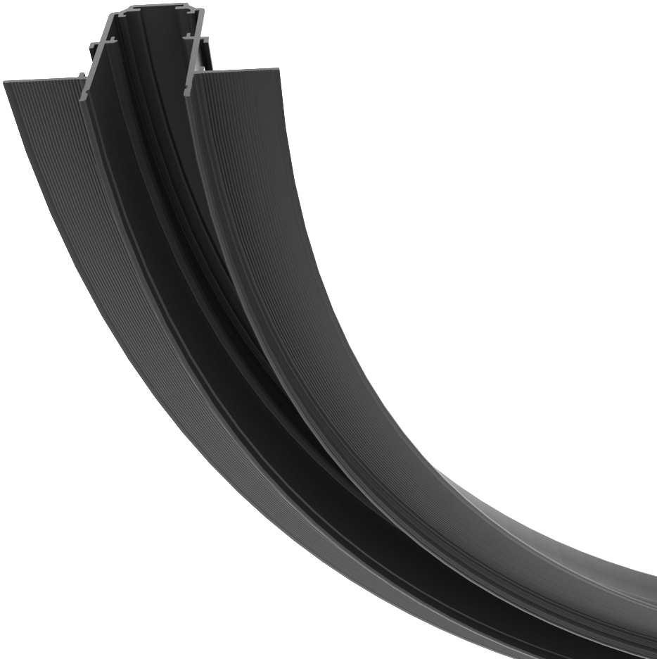 Коннектор радиусный R300 Exility встраиваемый черный магнитный Maytoni Technical TRA044-ANGLE