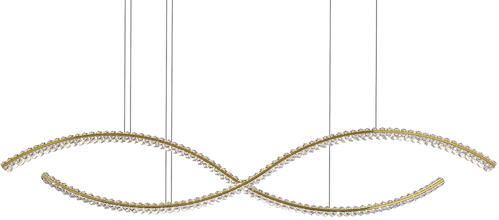 Подвесной светильник светодиодный 8240 8242160 gold (8242_160_gold)