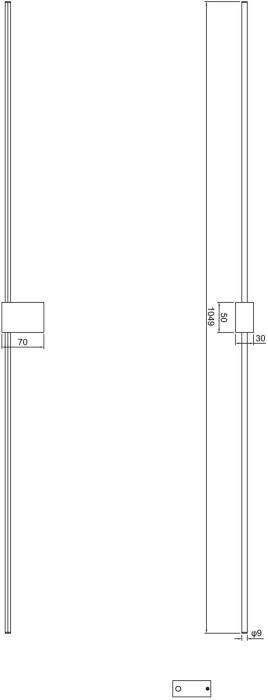 Настенный светильник бра Pars 3000К 12Вт IP 20 LED Maytoni Technical C071WL-L12GB3K (c071wl_l12gb3k)