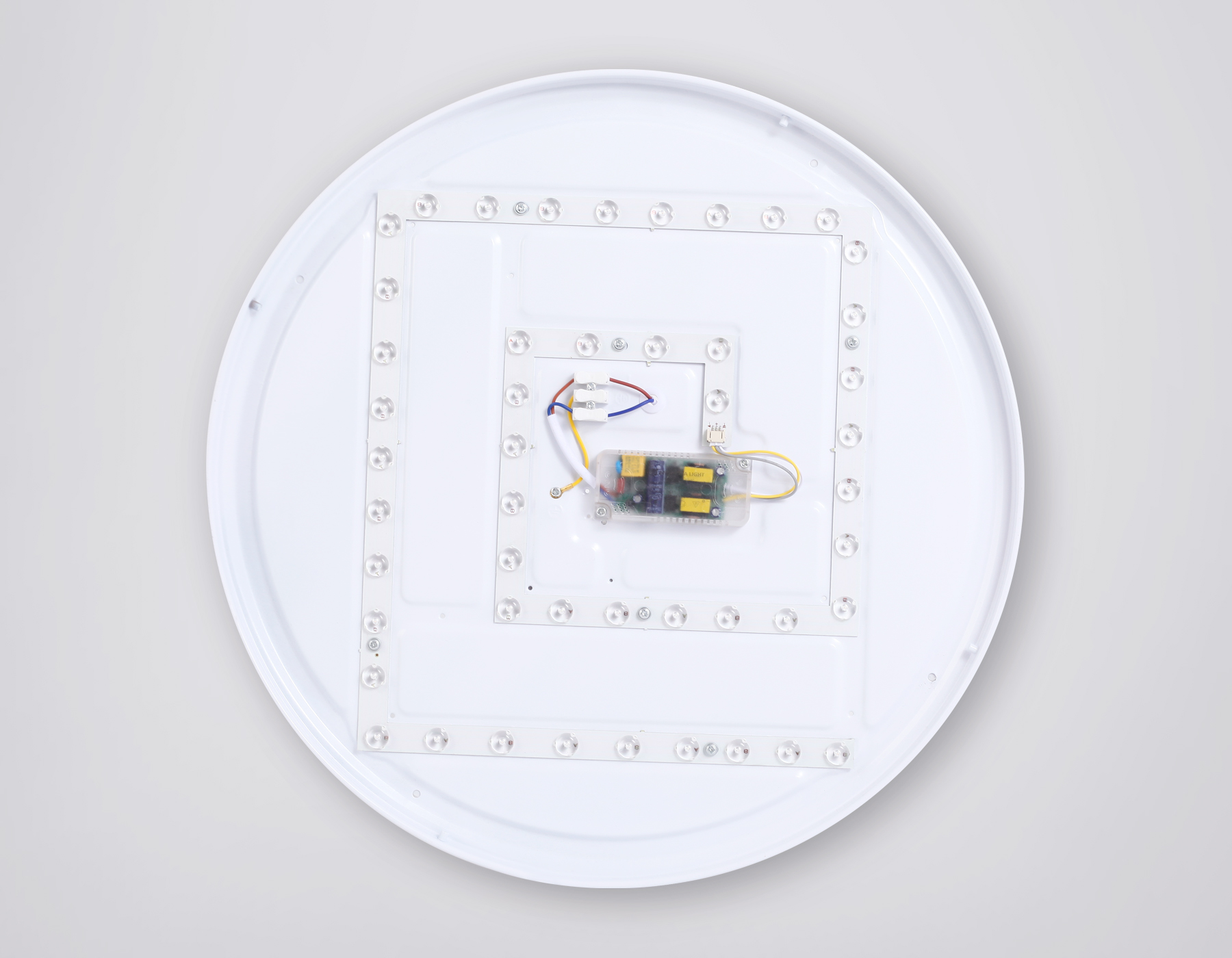 Потолочный светодиодный светильник с пультом FZ1326 BK/LWD черный/светлое дерево IP20 60W D490*80 (ПДУ ИК)