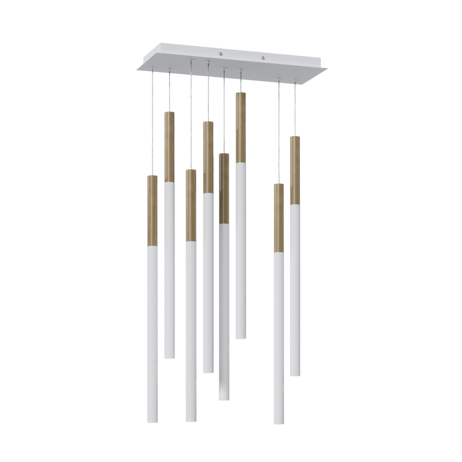 Подвесной светодиодный светильник HL012-8 Wooden 200 White (11371)