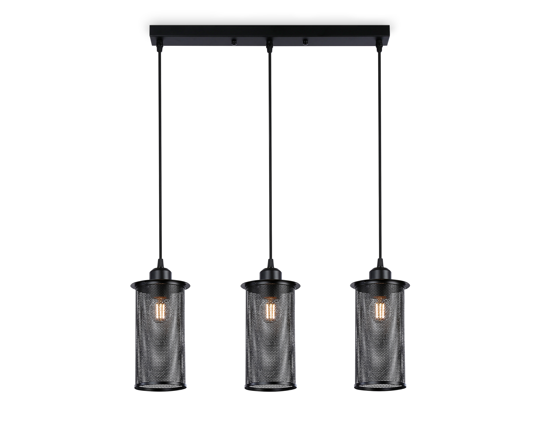 Подвесной светильник в стиле лофт TR8164/3 BK черный E27*3 max 40W 580*102*1060
