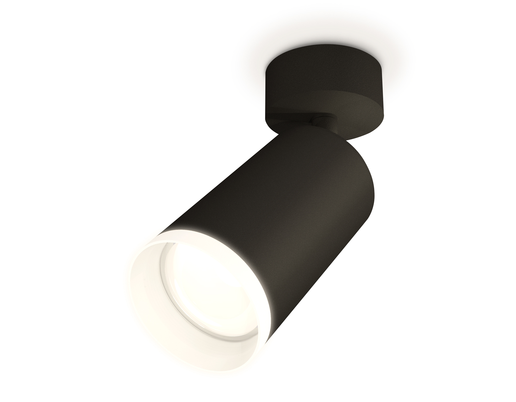 Комплект поворотного светильника с акрилом XM6323010 SBK/FR черный песок/белый матовый MR16 GU5.3 (A2210, C6323, N6246)