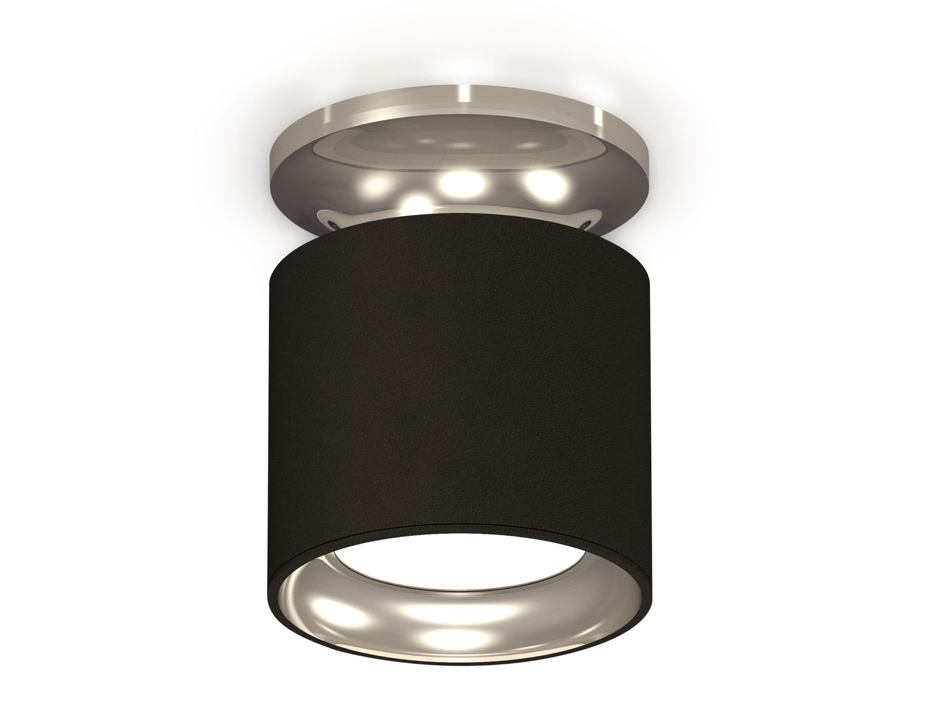 Комплект накладного светильника XS7402080 SBK/PSL черный песок/серебро полированное MR16 GU5.3 (N7927, C7402, N7023)