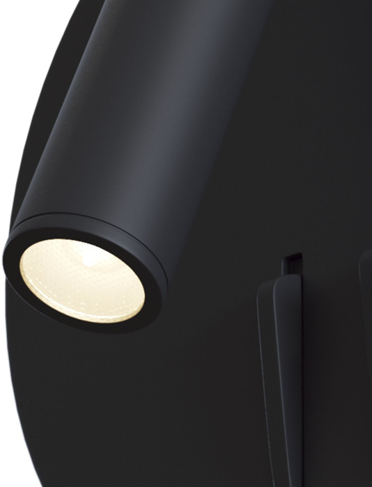 Настенный светильник бра Ios 176 3000К 9Вт IP 20 LED Maytoni Technical C176-WL-01-6W-B (c176_wl_01_6w_b)