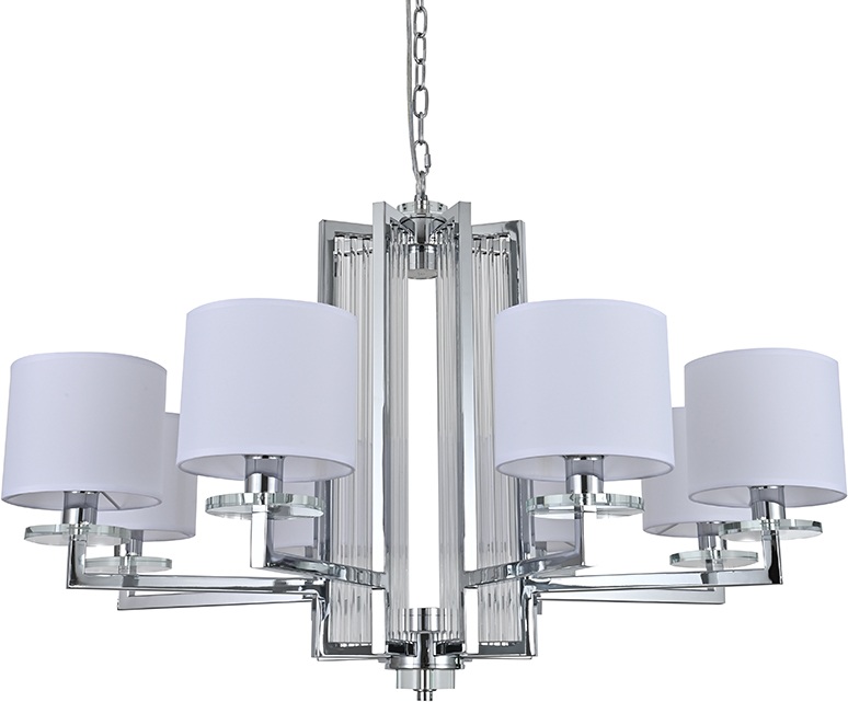 Подвесная люстра Newport 35400 354081C chrome без абажуров (35408_1_c_chrome_bez_abazhurov)