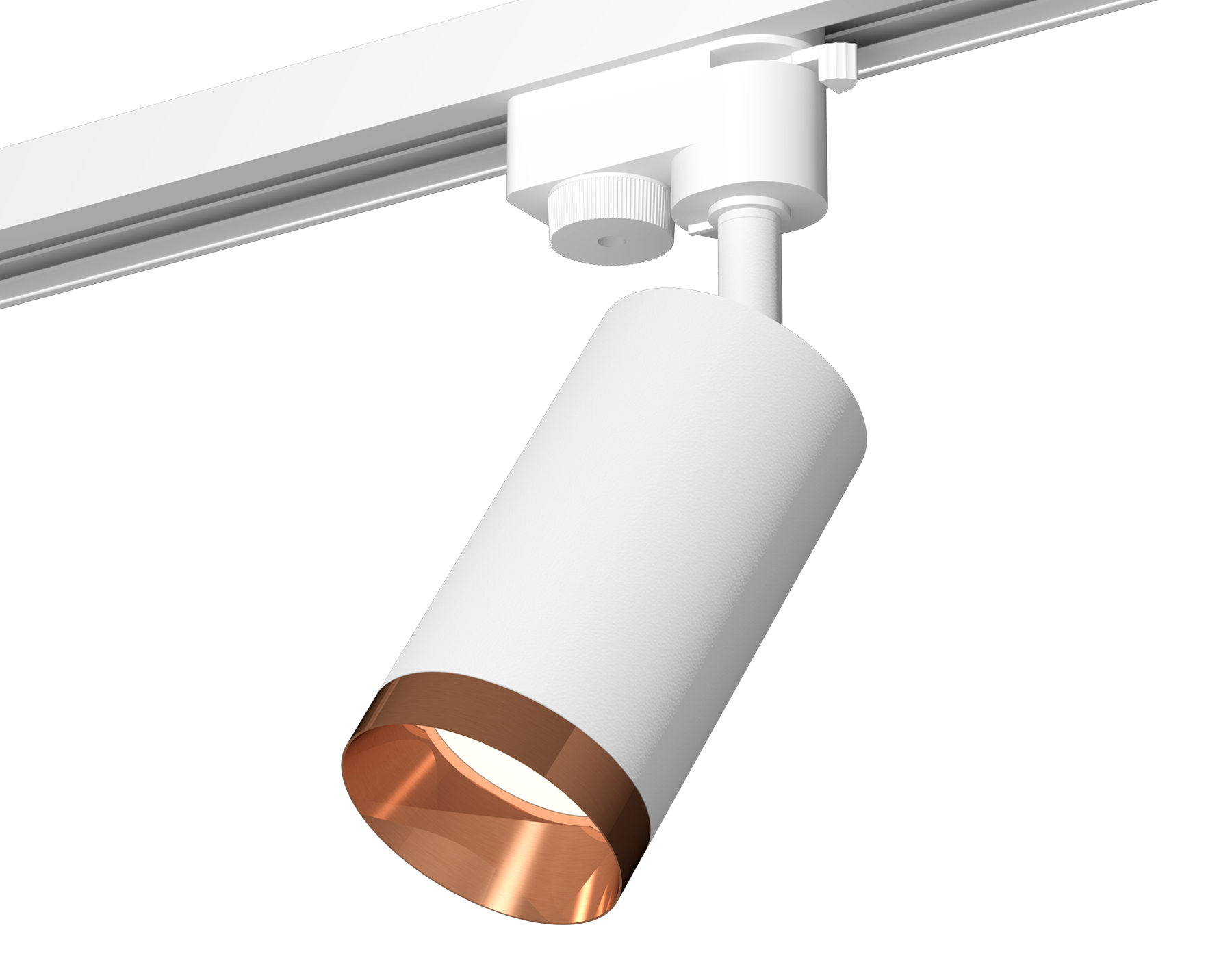 Комплект трекового однофазного светильника XT6322065 SWH/PPG белый песок/золото розовое полированное MR16 GU5.3 (A2520, C6322, N6135)