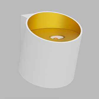 Настенный светодиодный светильник Ledron COME White-Gold (2891)