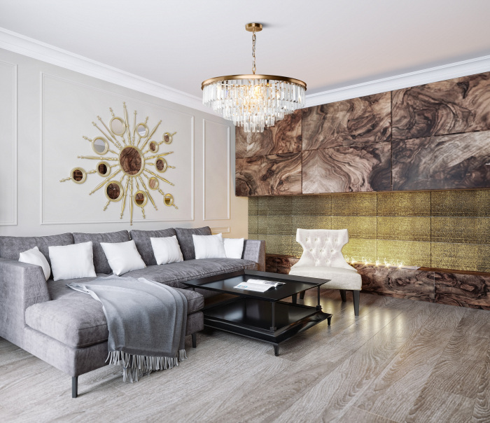 Подвесная люстра хрустальная Revero MOD085PL-12BS (mod085pl-12bs)