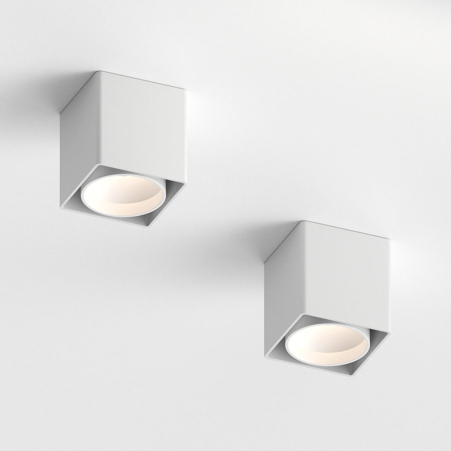 Накладной светильник под сменную лампу Ledron KEA ED GU10 White (2802)