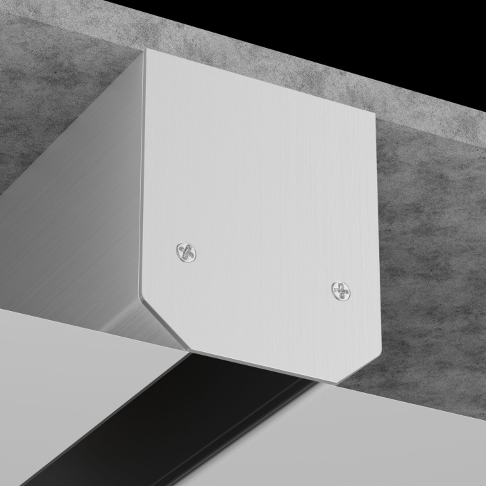 Заглушка торцевая для профиля TRA004MP-21S S35 серый магнитный Maytoni Technical TRA004MPEC-21S