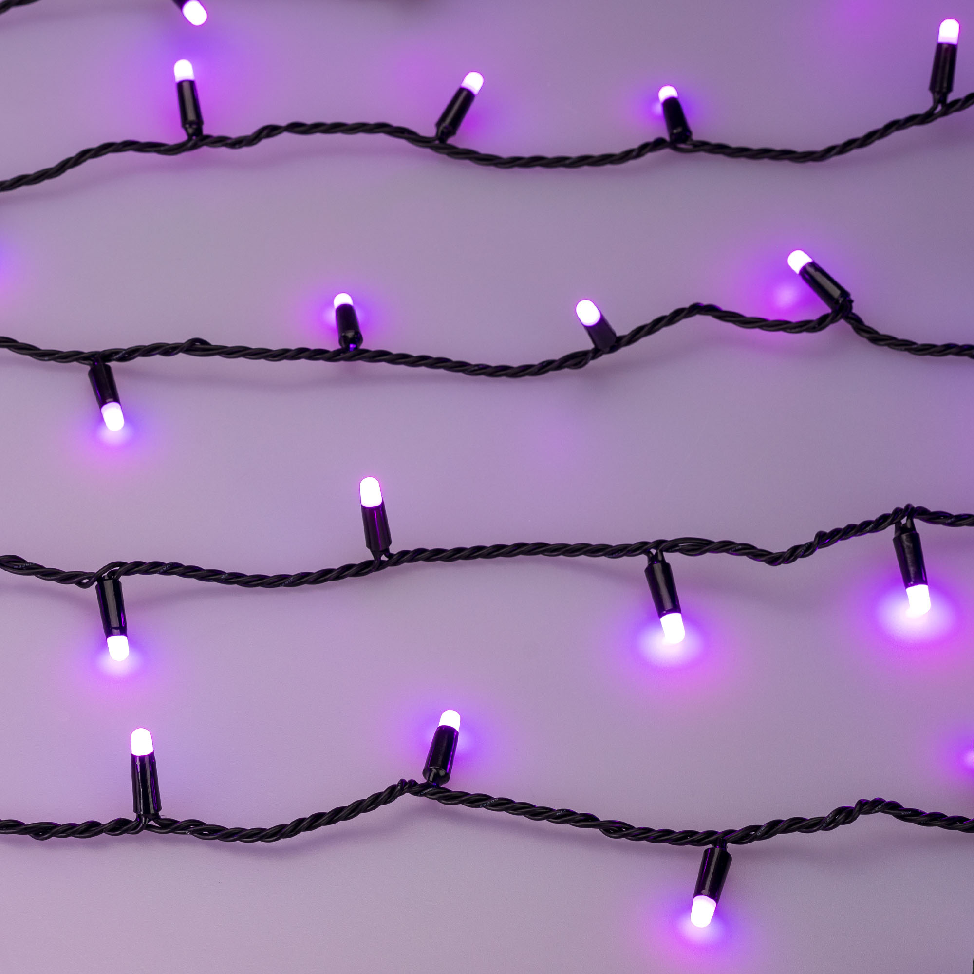 Светодиодная гирлянда ARD-STRING-CLASSIC-10000-BLACK-100LED-MILK-LIVE RGB-DMX (24V, 10W) (Ardecoled, IP65) 031746