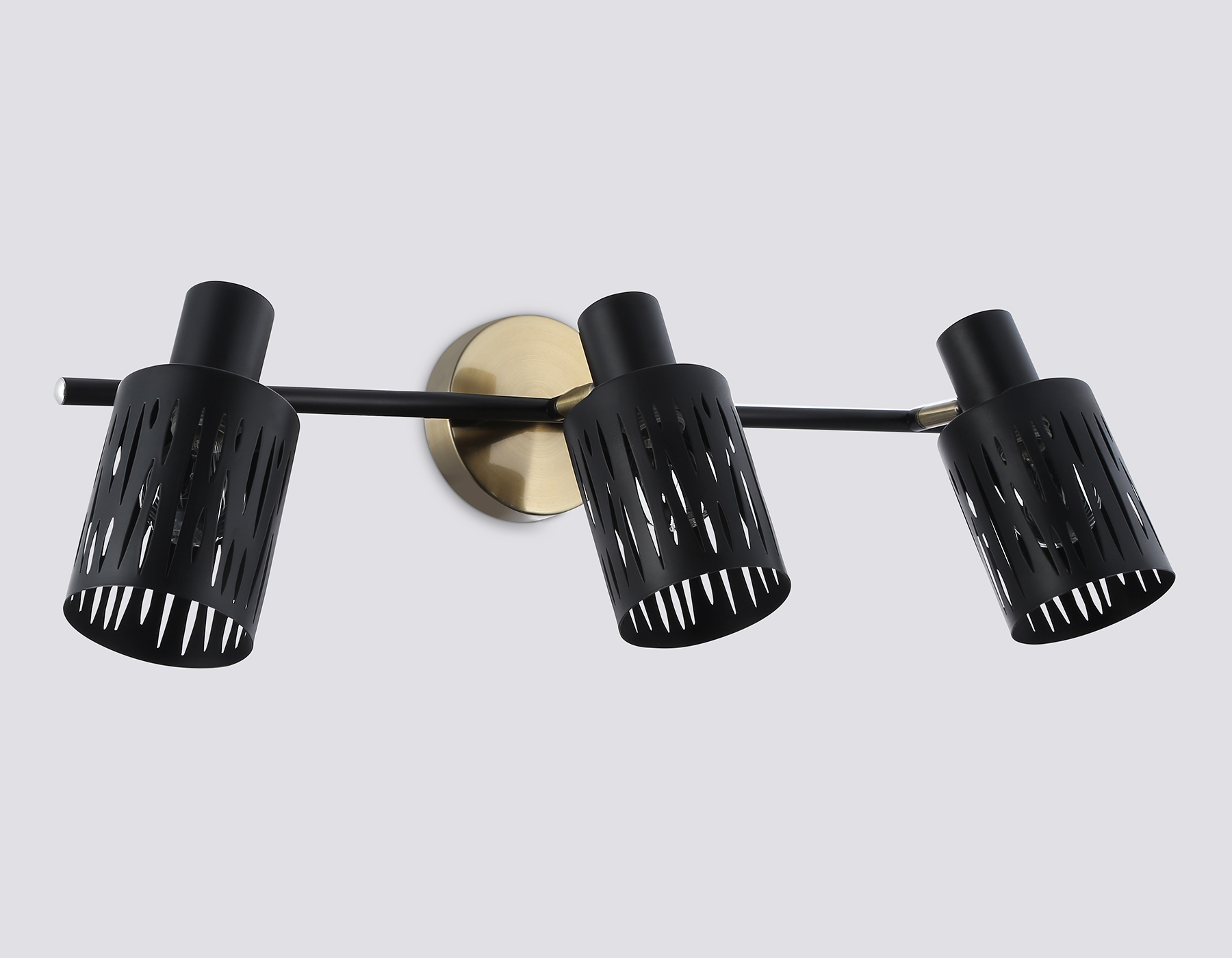 Настенно-потолочный спот в стиле лофт TR8669/3 BK/SB чёрный/бронза E14/3 max 60W 560*100*190