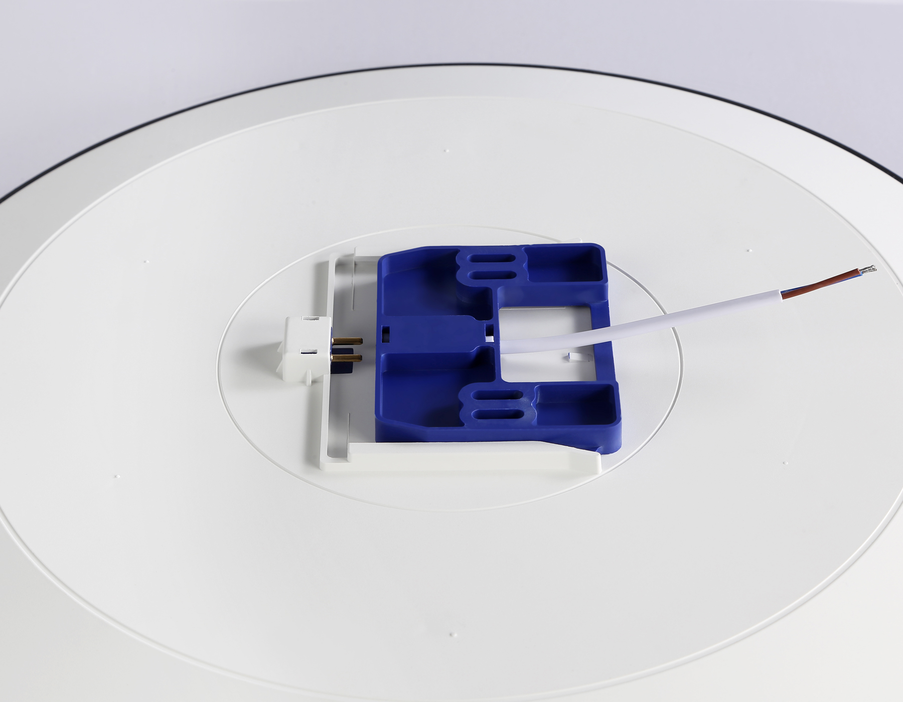 Потолочный светодиодный светильник FZ1226 BK черный IP44 24W 4200K D372*55 (Без ПДУ)