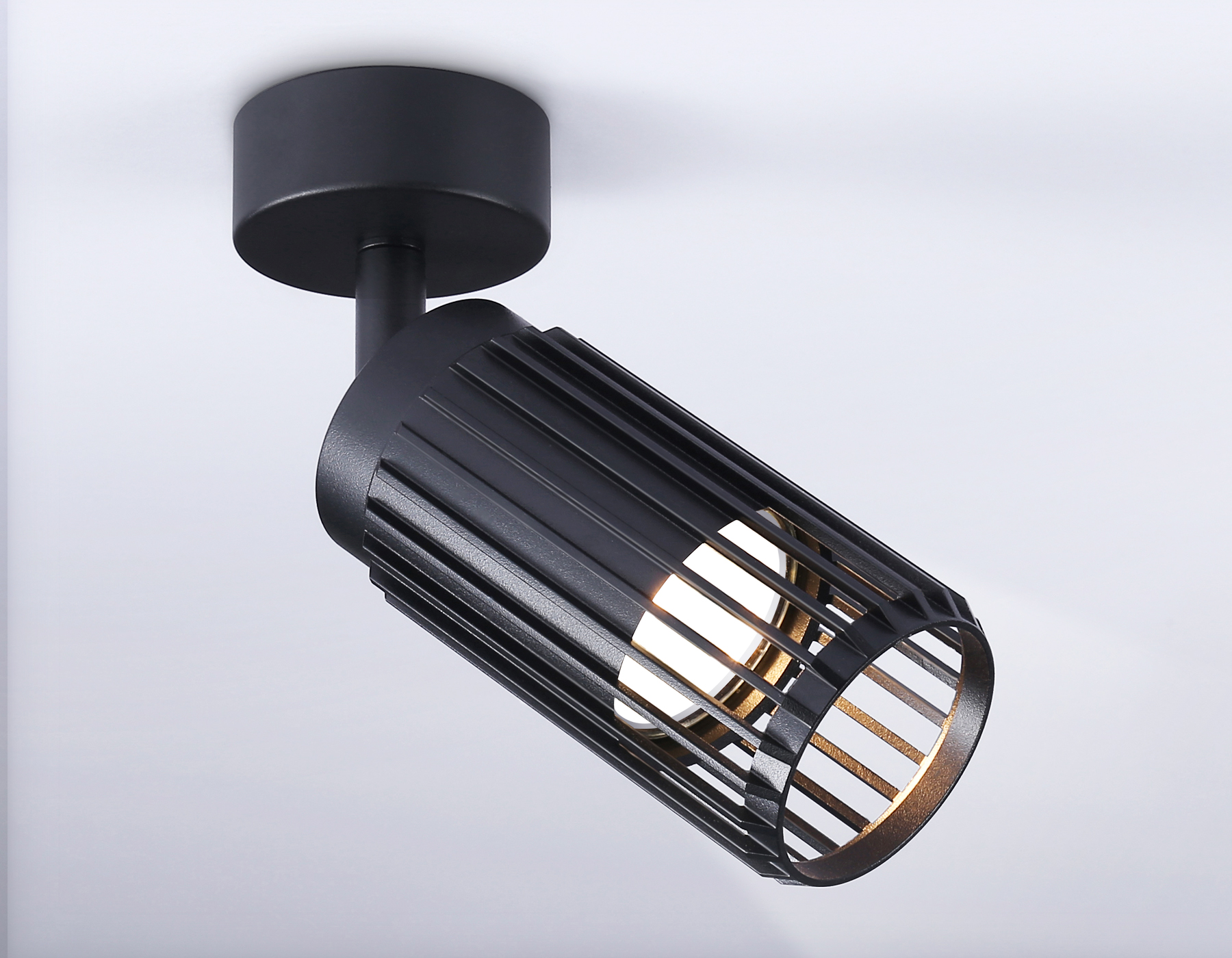 Накладной поворотный спот со сменной лампой GU10 TN51679 BK черный GU10 D60*120