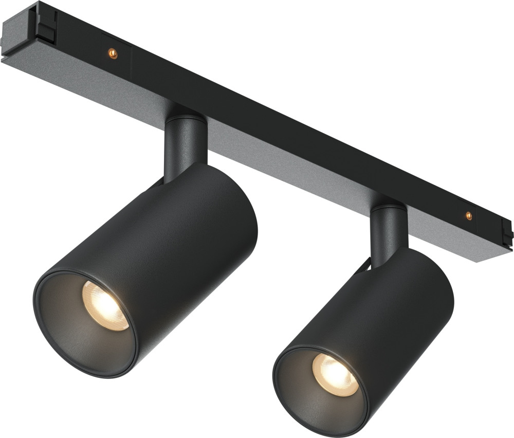Трековый светильник магнитный 10W 48V Maytoni Focus Duo TR176-1-2X5WTW-M-B (tr176-1-2x5wtw-m-b)