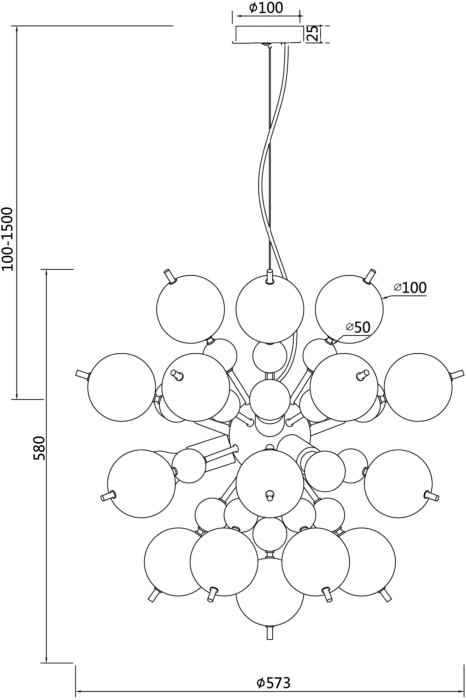 Подвесная люстра Bolla MOD133PL-06CH (mod133pl-06ch)