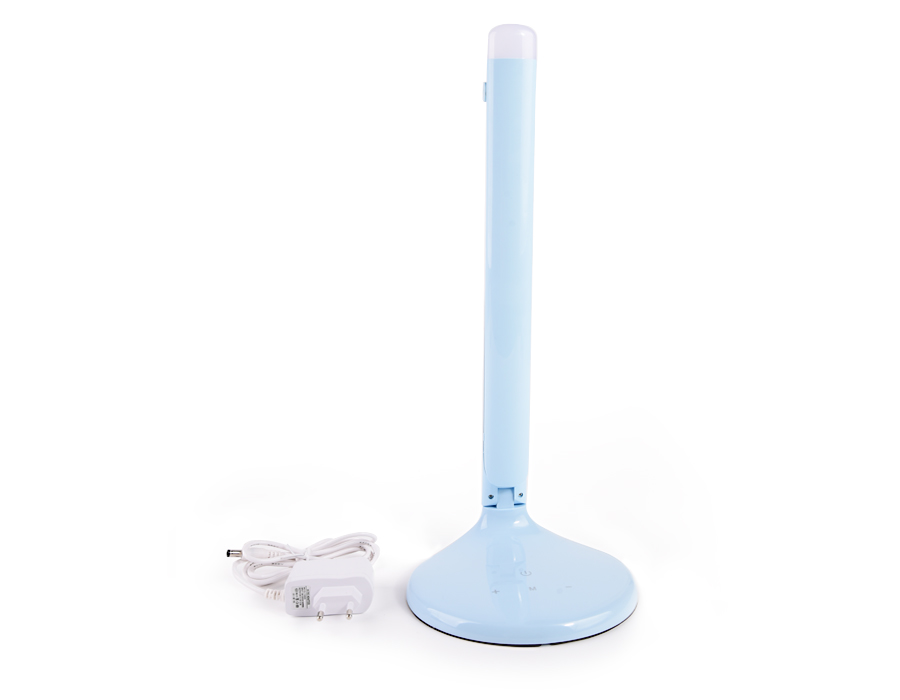 Настольная светодиодная лампа с ночником DE550 BL голубой LED 3000-6400K 8W