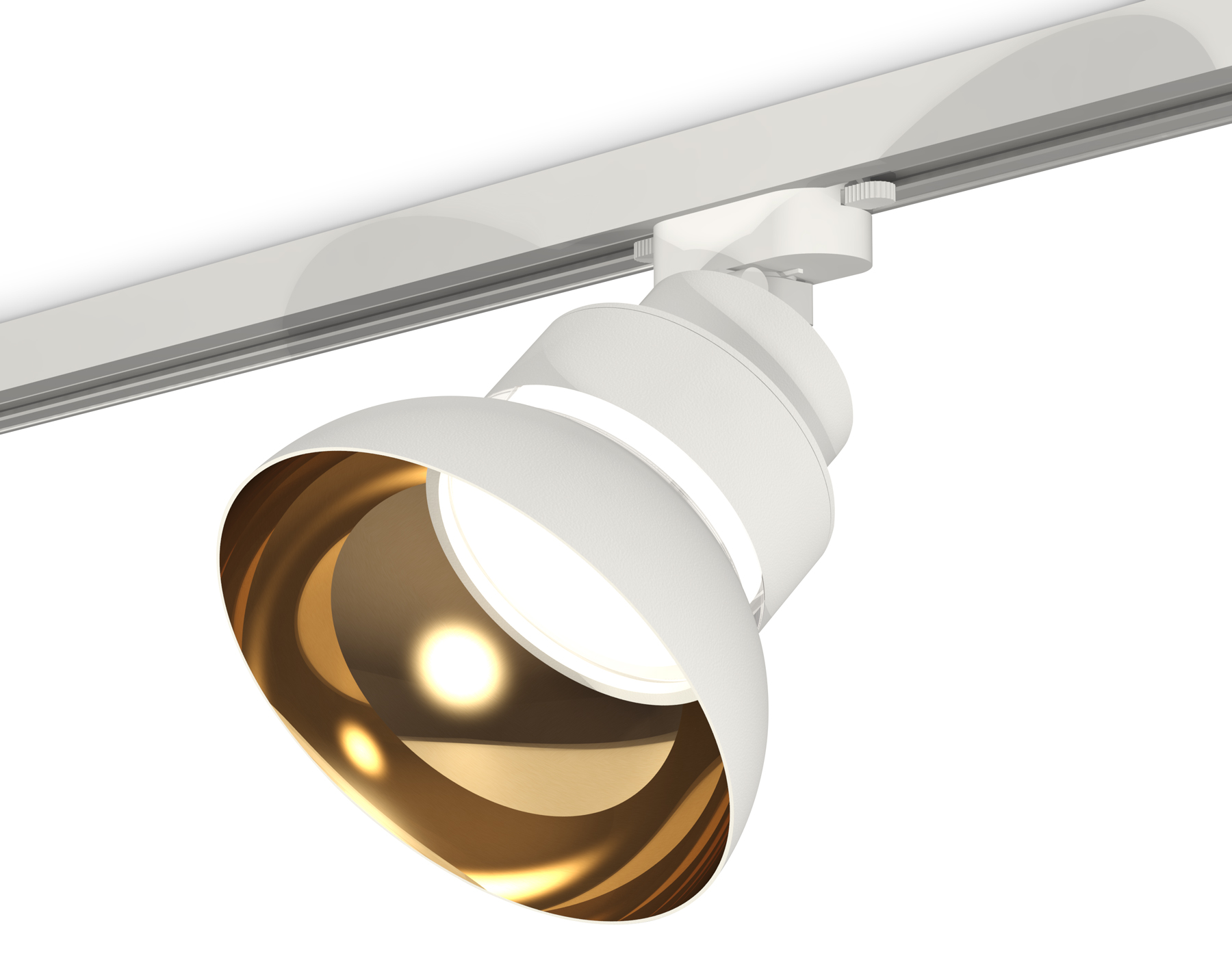 Комплект трекового светильника XT8101201SWH/PYG/CL белый песок/золото желтое полированное/прозрачный GX53