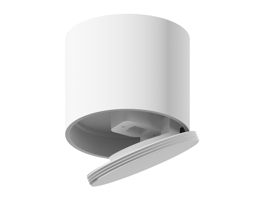 Крепеж накладной поворотный для светильника D60mm A2220 WH белый D60*H50mm Out45mm (для корпуса D60mm)