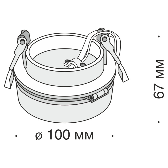 Встраиваемый светильник Magic 3000K 1x12Вт 36 LED Maytoni Technical DL2003-L12W (dl2003-l12w)