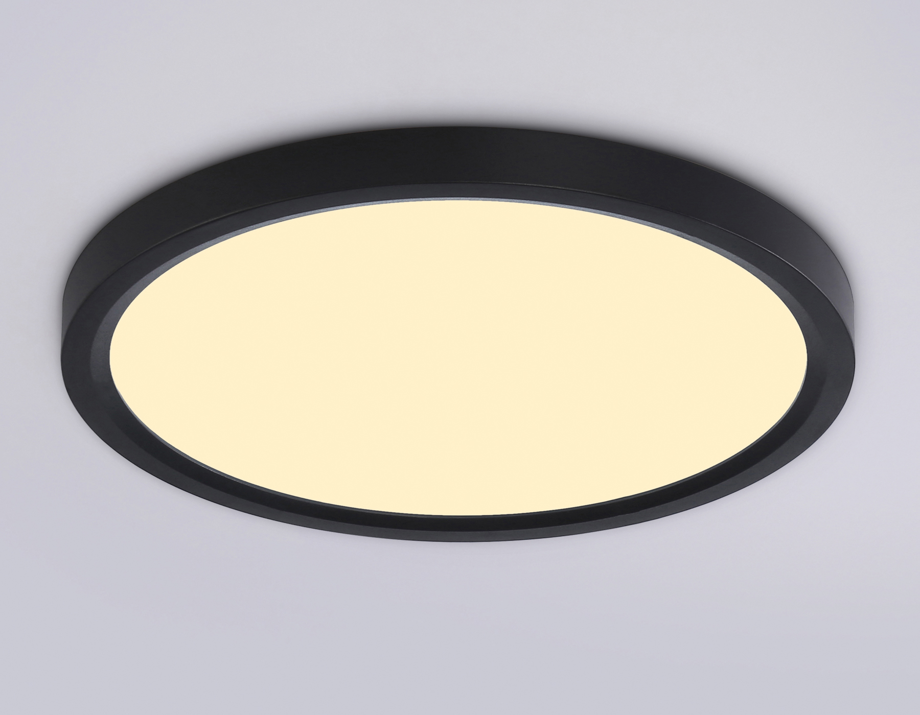 Светильник светодиодный ультратонкий 3000K-6500K с CCT-переключателем FZ1904 BK черный IP54 20W 3000K-6500K CCT-переключатель D300*25 (Без ПДУ)